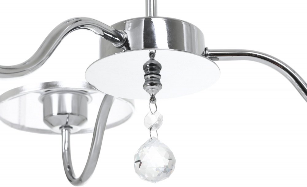 Люстра Sensio Nanter 3x40 Вт E27 білий/хром LS-07299/3S-E2740W