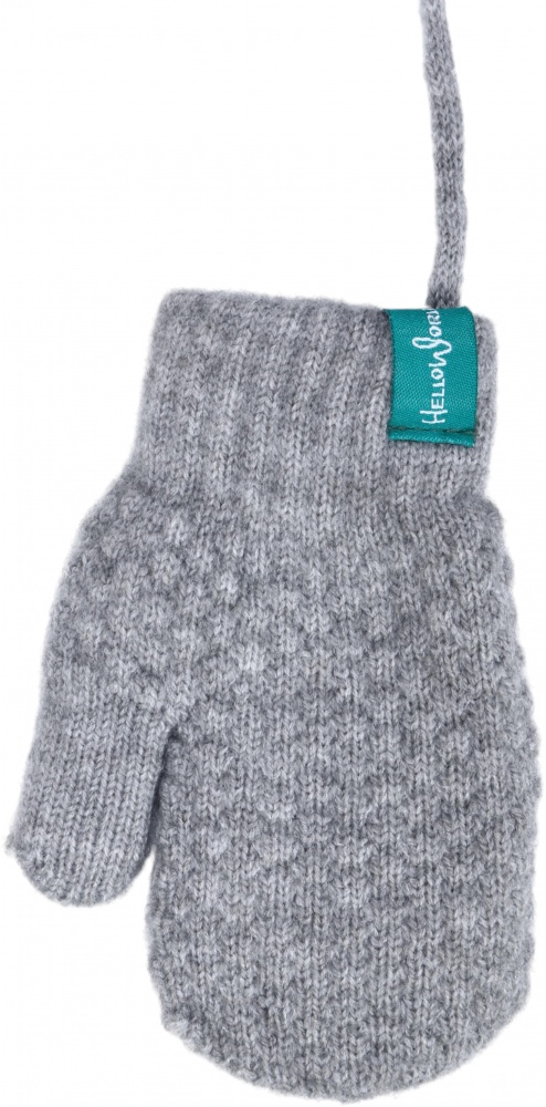 Рукавиці HW для дівчаток р.10-12 світло-сірий