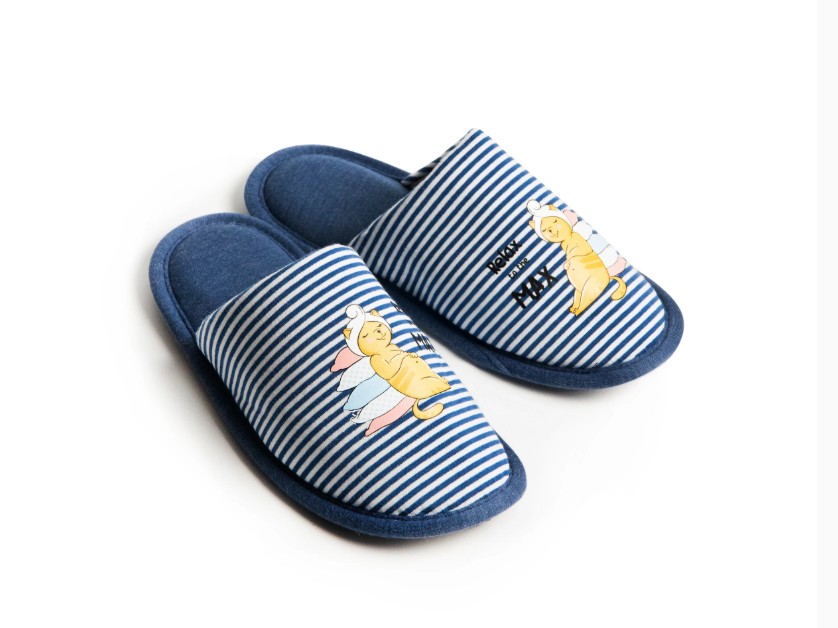 Тапки домашние Twins HS-VL закрытые с полоской р.36/37 синий