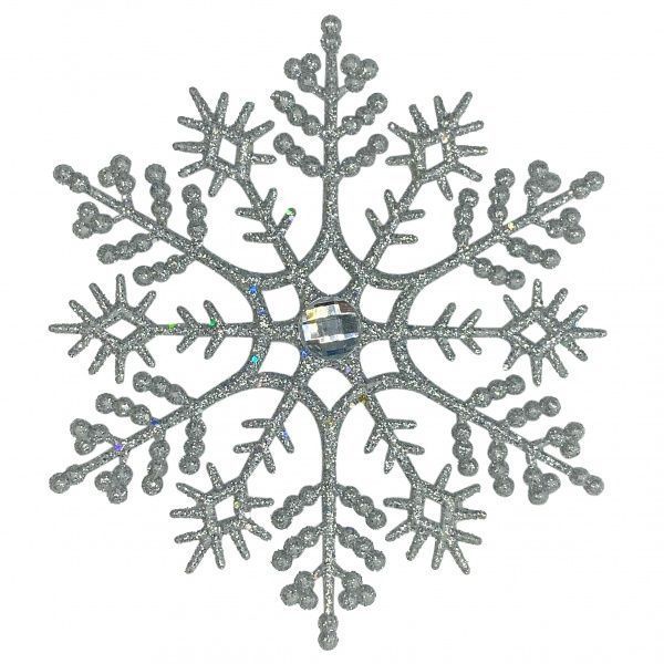 Подвеска MISLT Снежинка Классика с камешком CN000-4 5 см