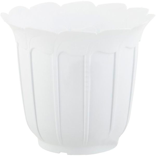 Горшок цветочный Lamela Лаура 16х12 см белый