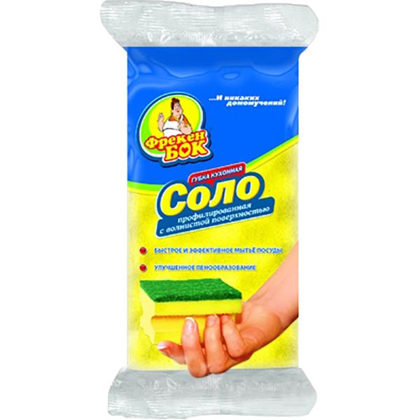 Губка для миття посуду Фрекен Бок Соло 1 шт