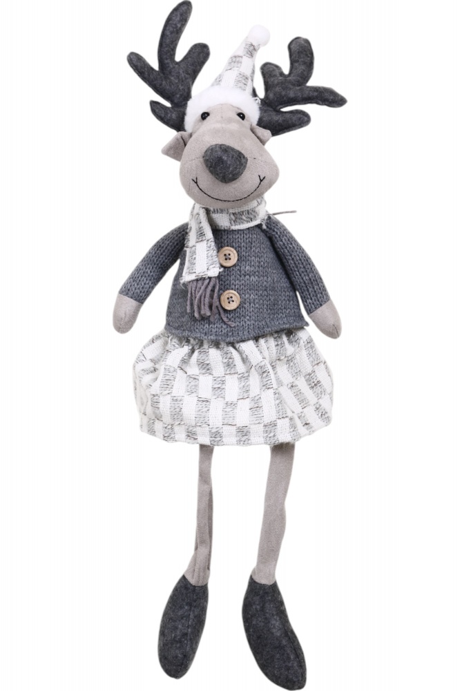 Декорация новогодняя Лось который сидит в ассортименте LF2220029AB 65 см