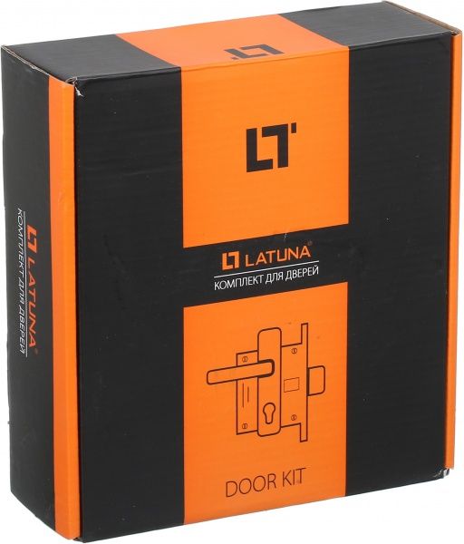 Замок врезной с ручками Kumru SN/CP WC 62 мм никель