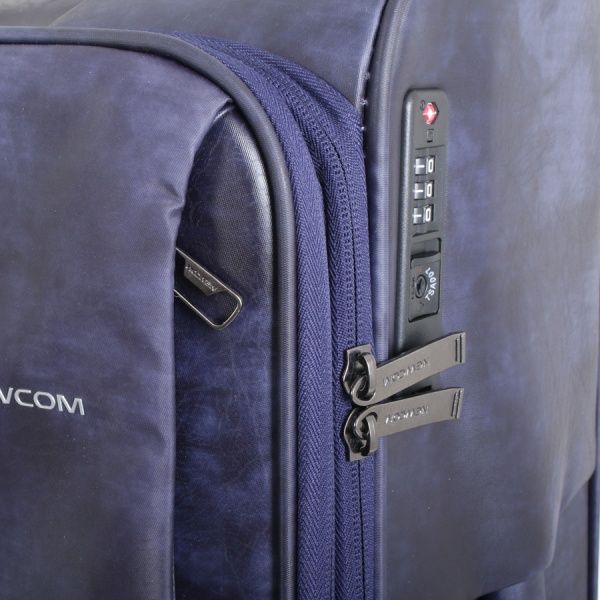 Чемодан UP! (Underprice) N1186 синий 58х41х19/22+5 см 