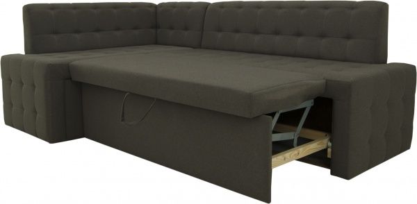 Уголок кухонный Кедр КАРАТ раскладной 7 ткань коричневый 