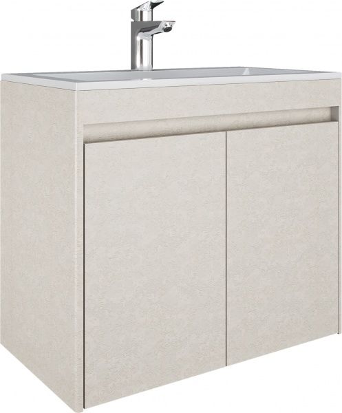 Тумба підвісна Water House Preference N1 70 МДФ цемент мигдаль під умив.Como 70