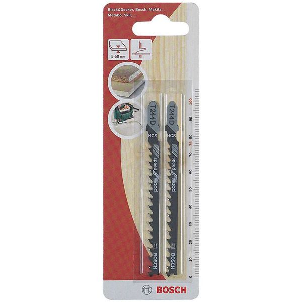 Пилка для електролобзика Bosch T224D 2 шт. 2609258719