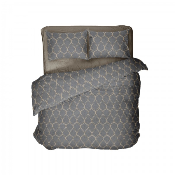 Комплект постельного белья 2,0 Cross серый UP! (Underprice) 