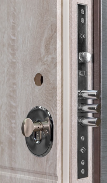 Двері вхідні Булат Термо House-703/вулична Антрацит / Дуб полярний антрацит / дуб полярний 2050x850 мм праві