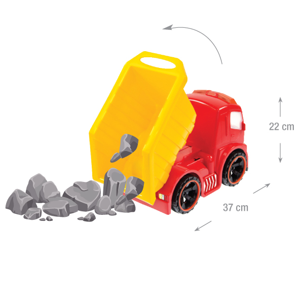 Самосвал Mochtoys 37x17x22 см 11897