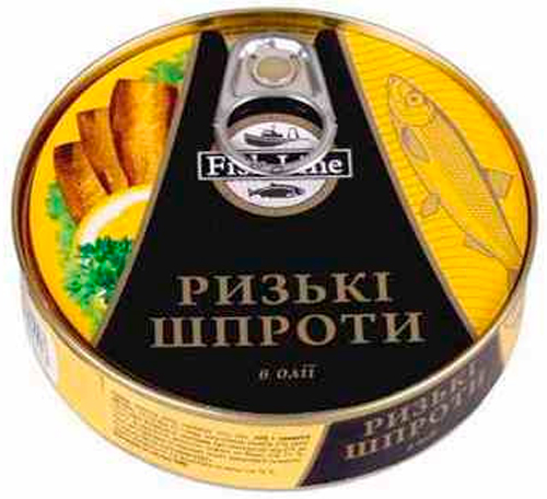 Шпроты в масле Fish Line Рижские ж/б 240г