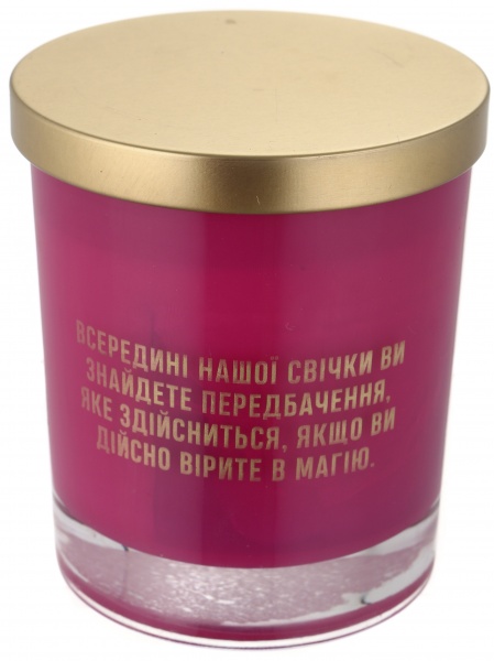 Свеча в стакане с предсказанием аромат тайская орхидея 