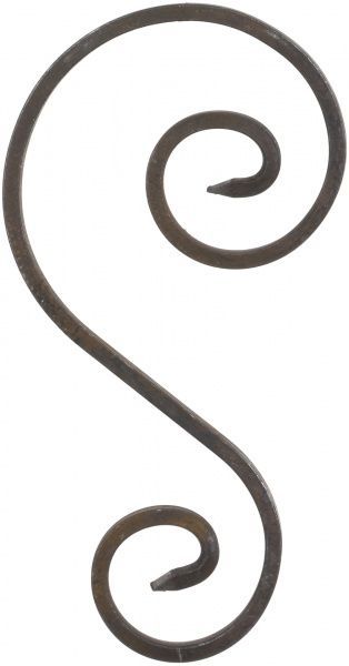 Завиток 220х120 мм полоса 12х6 мм 18А/19