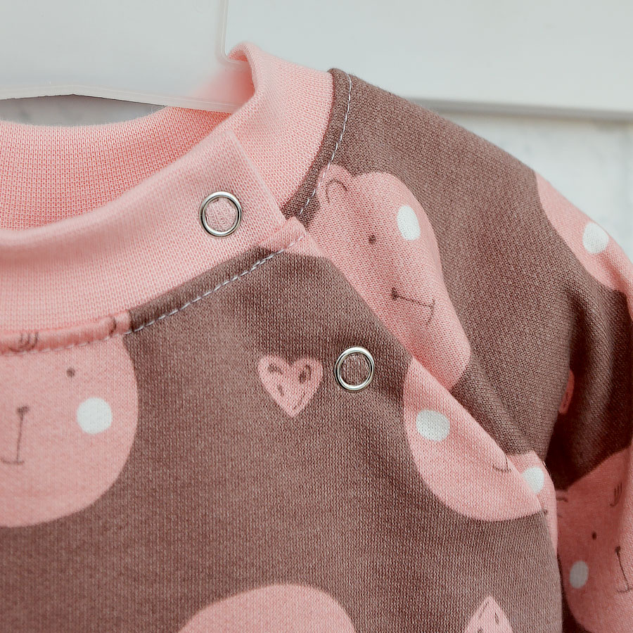 Ромпер-реглан для дівчинки Blanka Барні р.68-74 коричневий 110572