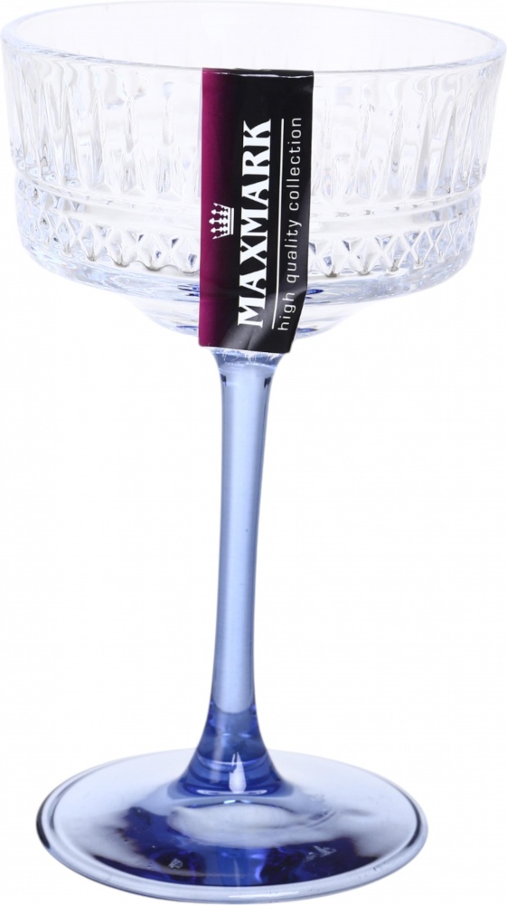 Бокал для шампанского Maxmark Funny Plump фиолетовый/прозрачный 290 мл 1 шт.