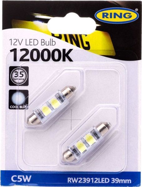 Лампа світлодіодна RinG (RW23912LED) SV8,5-41mm SV8.5 12 В 0,05 Вт 2 шт 12000