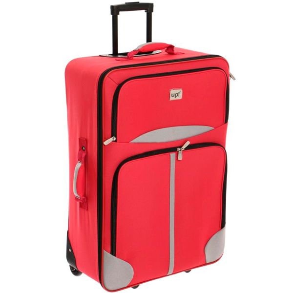 Валіза Underprice 1022NC червона з сірою смужкою 71х45х23 см