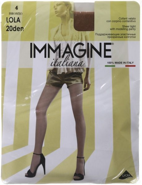 Колготки женские Immagine Lola 20 Den Bronzo р. 4 бронзовый 1 шт. 