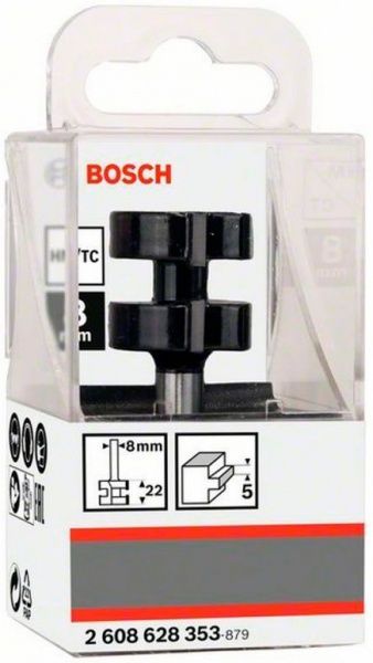 Фреза пазовая дисковая Bosch 25/5/58 ММ, ХВ. 8ММ 2608628353