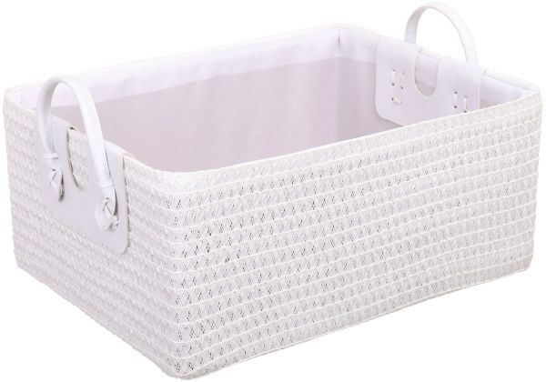 Кошик плетений Tony Bridge Basket з текстилем 40х30х18 см DSF20-2AB-3 