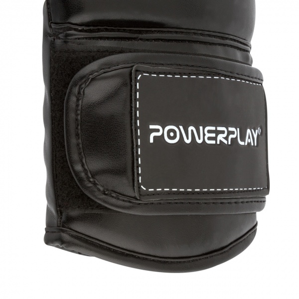 Боксерские перчатки PowerPlay 3106 р. 14 14oz черный с белым