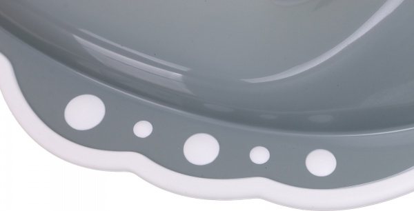 Накладка детская на унитаз Bambinelli серый с резинкой 39x30x13.5 см