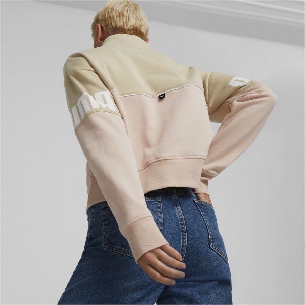 Джемпер Puma POWER COLORBLOCK HALF-PLACKET CREW FL 84995167 р. L бежевий
