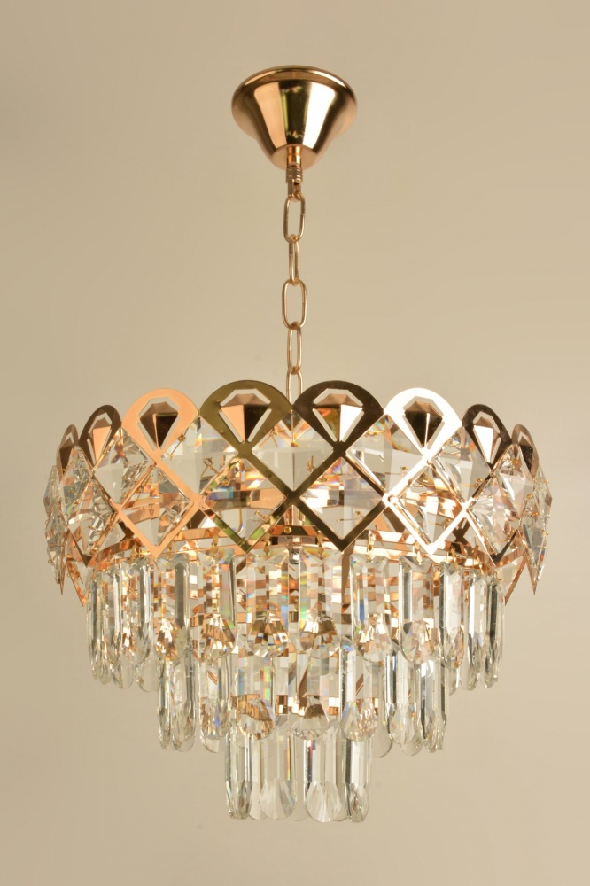 Люстра подвесная Sirius 10x40 Вт E27 золотой 8103/10-500