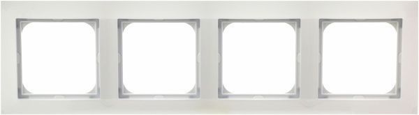 Рамка четырехместная OSPEL IMPRESJA универсальная белый R-4Y/00