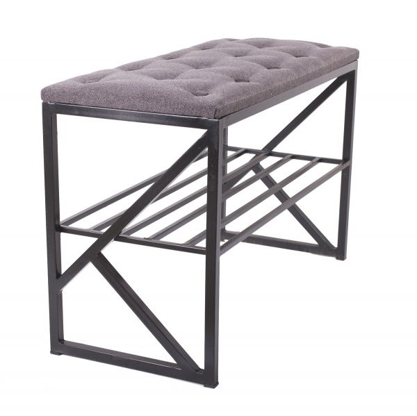 Банкетка Метал Арт Віста графітчорний 