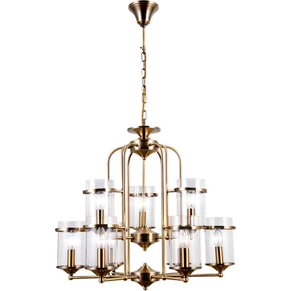 Люстра підвісна Strotskis Consul 9x40 Вт E14 антична бронза 60040/9 