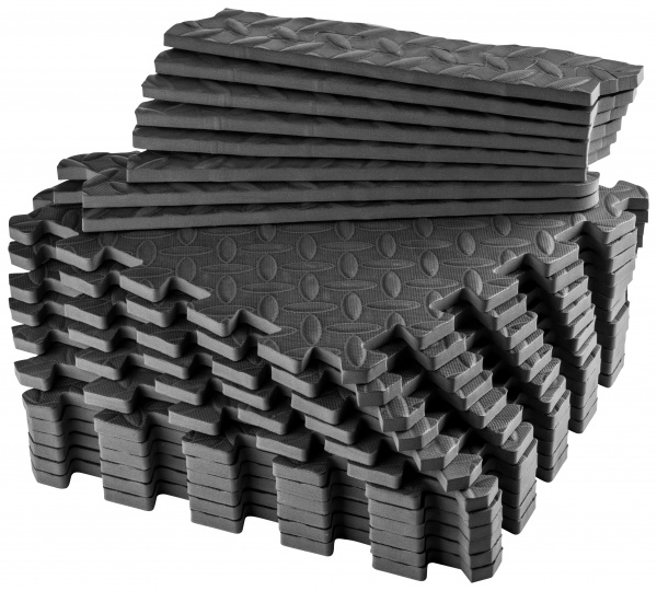 Килимок для йоги Energetics 30x30x1 см EVA Mat System 167034-050 чорний