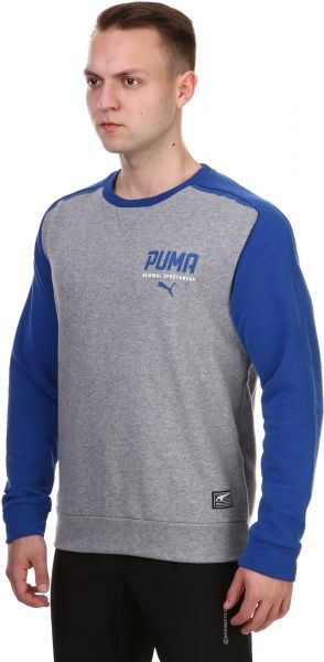 Світшот Puma STYLE Tec Crew TR 59193210 р. XL сірий