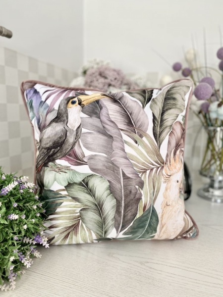 Подушка декоративна Greenwich birds-2 43x43 см різнокольоровий Limaso 