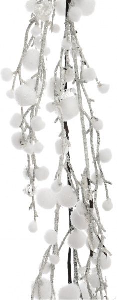 Гірлянда хвойна внутрішня 1,4м лісова із сніжками 15A7379 