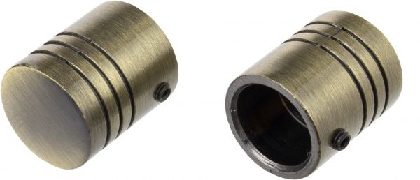 Наконечник Zilinder Gardinia Memphis набірний d16 мм антична латунь 