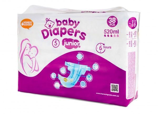 Підгузки Honest Goods Junior (12+ кг) 38 шт.