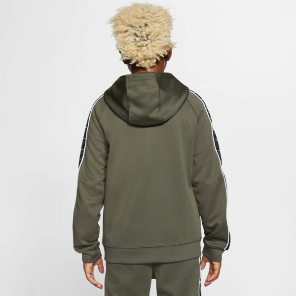 Джемпер Nike B NSW FZ HOODY PK SWOOSH TAPE CV1334-325 р. L зелений