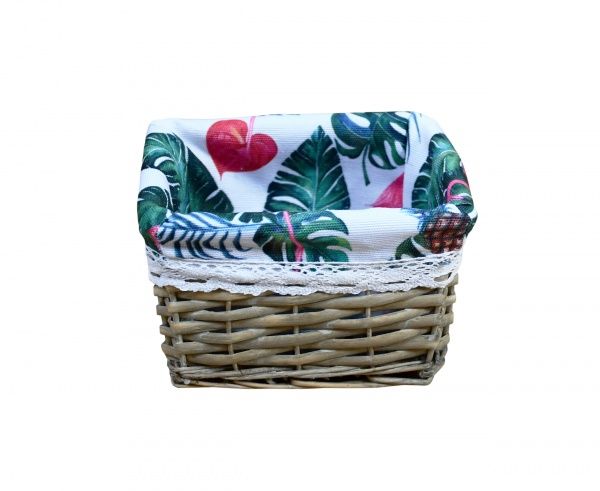 Кошик плетений з текстилем Tropics FB-53S Natural House