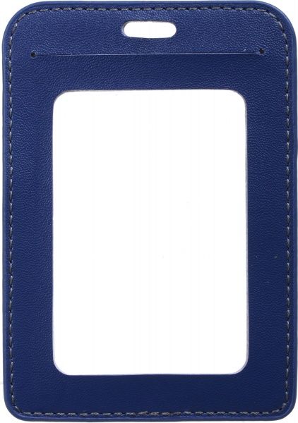 Бейдж вертикальний синій 11x7 см