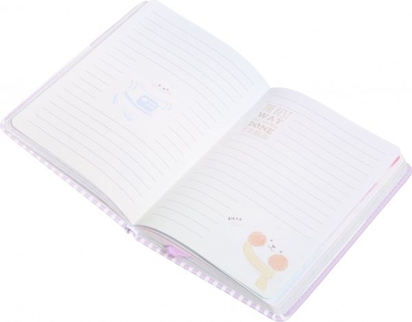 Блокнот подарочный Щенок фиолетовый