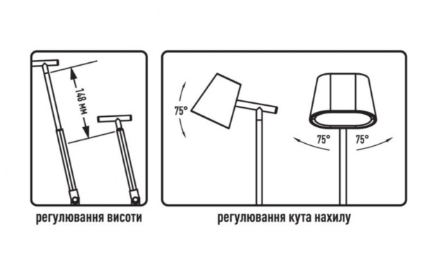 Настільна лампа офісна Maxus Desk Lamp 3CCT WH FoldUp 10 Вт білий 1-MDL-10W-FOLD