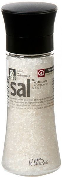 Соль морская средиземноморская в мельнице 360 г CARMENCITA 8000018069552
