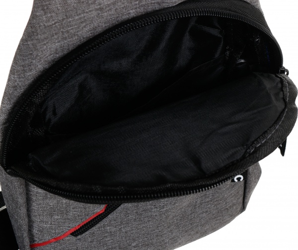 Сумка через плечо Classic треугольная серая