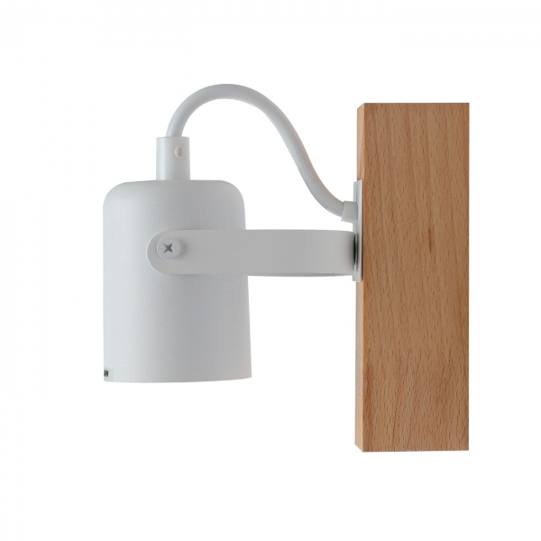 Спот Светкомплект WD 1314 1x40 Вт E27 дерево світле/білий 