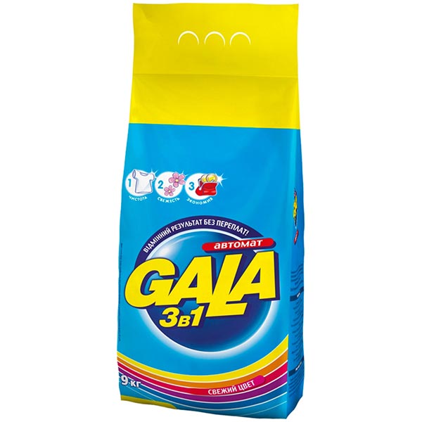 Стиральный порошок Gala Яркие цвета 9 кг