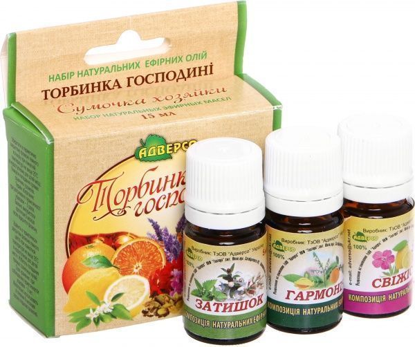 Набір ефірних олій Адверсо Сумочка хозяйки 15 мл 