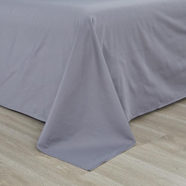 Комплект постельного белья Solid семейный темно-серый La Nuit 