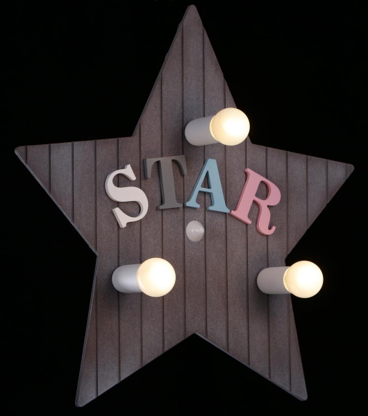 Світильник Nowodvorski 9293 Toy-star 3x40 Вт E14 сірий Star 